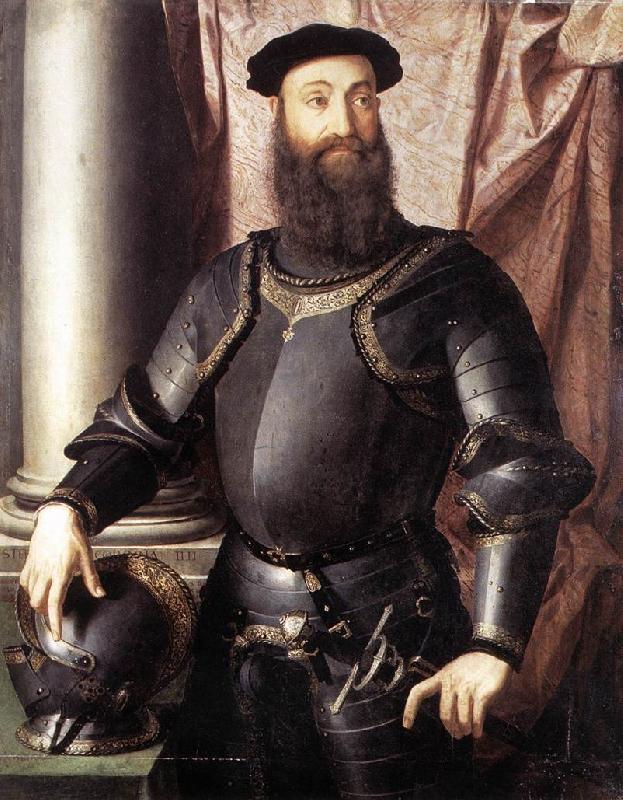 BRONZINO, Agnolo Portrait of Stefano IV Colonna Sweden oil painting art